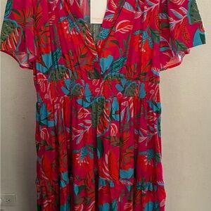 Sugarlips Vibrant Floral Maxi Dress
